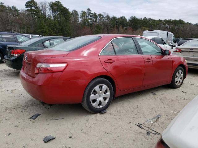 4T1BE46K47U111188 - 2007 TOYOTA CAMRY CE RED photo 3