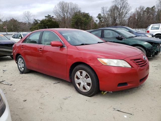 4T1BE46K47U111188 - 2007 TOYOTA CAMRY CE RED photo 4