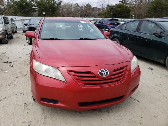 4T1BE46K47U111188 - 2007 TOYOTA CAMRY CE RED photo 5