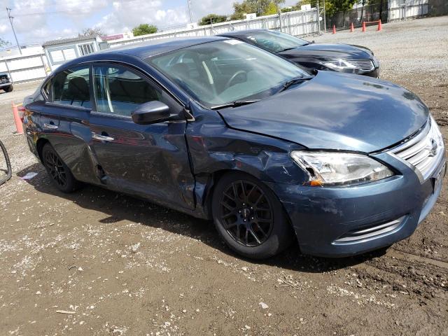 1N4AB7AP5DN902418 - 2013 NISSAN SENTRA S BLUE photo 4