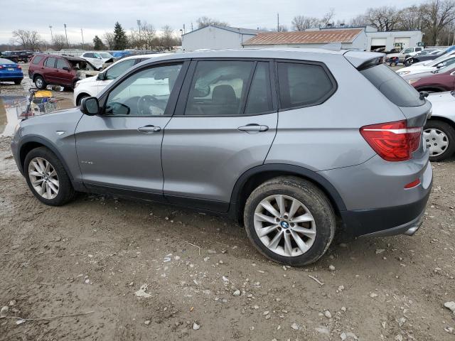 5UXWX9C58DL873919 - 2013 BMW X3 XDRIVE28I GRAY photo 2