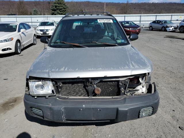 JF1SF6357YH720562 - 2000 SUBARU FORESTER L SILVER photo 5