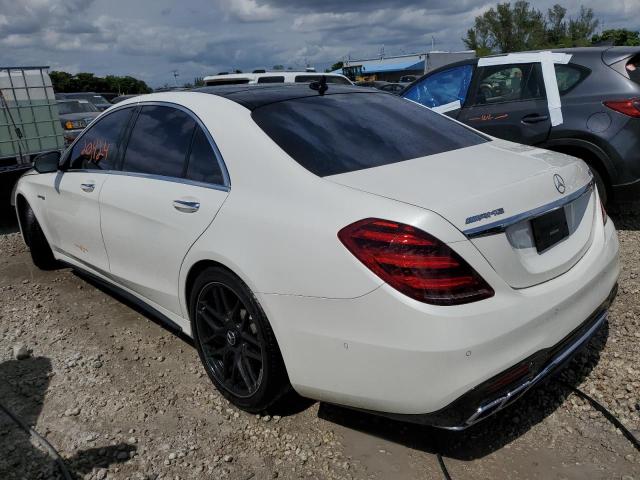 WDDUG8JB5KA480650 - 2019 MERCEDES-BENZ S 63 AMG 4MATIC WHITE photo 2