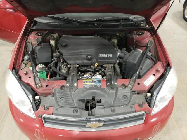 2G1WT55N679322928 - 2007 CHEVROLET IMPALA LT RED photo 11