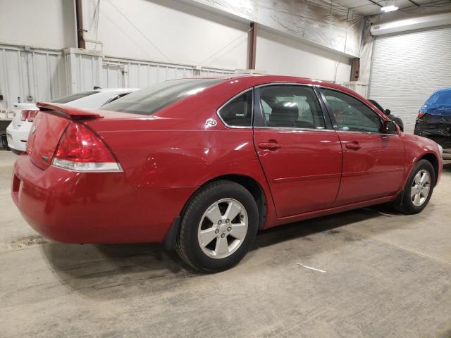 2G1WT55N679322928 - 2007 CHEVROLET IMPALA LT RED photo 3