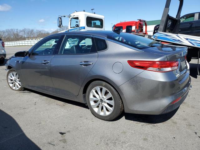 5XXGU4L33GG083660 - 2016 KIA OPTIMA EX GRAY photo 2