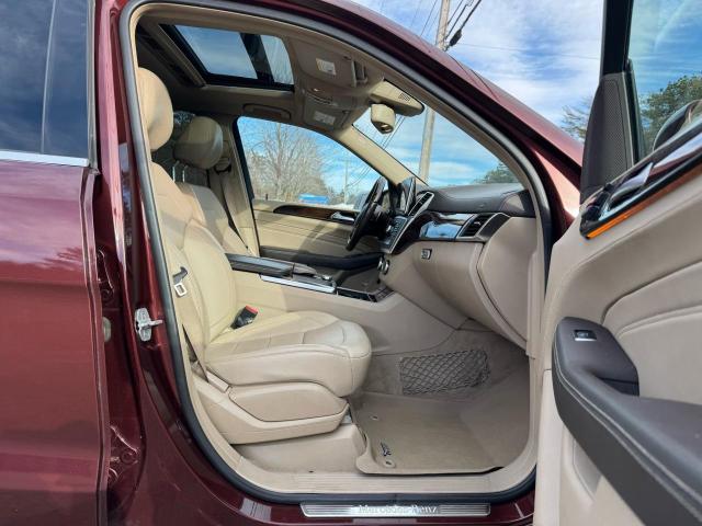4JGDA5HB4EA369782 - 2014 MERCEDES-BENZ ML 350 4MATIC MAROON photo 5