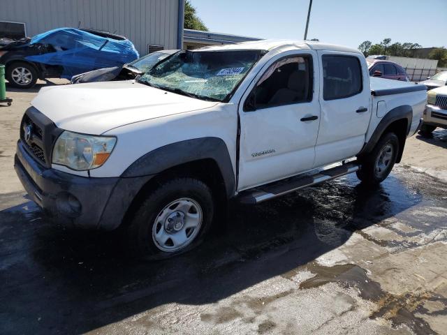 5TFJX4GN9BX005040 - 2011 TOYOTA TACOMA DOUBLE CAB WHITE photo 1