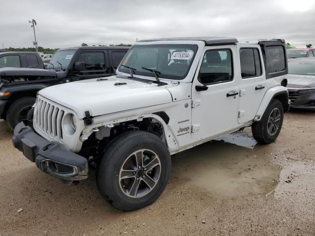 1C4HJXEG2PW533120 - 2023 JEEP WRANGLER SAHARA WHITE photo 1