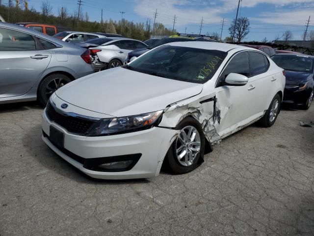 KNAGM4A72D5320304 - 2013 KIA OPTIMA LX WHITE photo 1