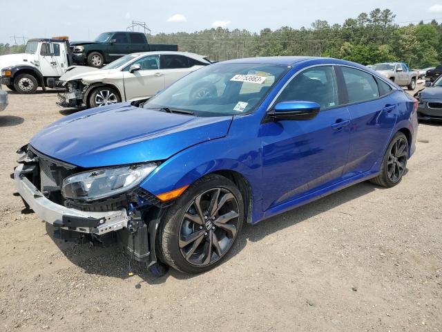 2HGFC2F81MH546559 - 2021 HONDA CIVIC SPORT 蓝色 照片 1
