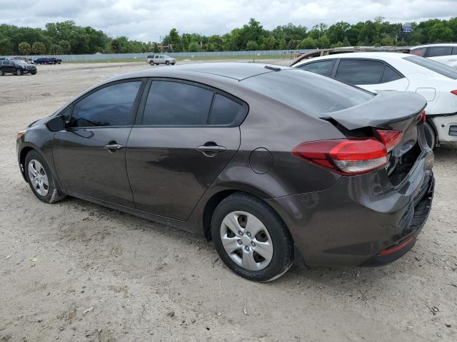 3KPFL4A70HE083971 - 2017 KIA FORTE LX BROWN photo 2