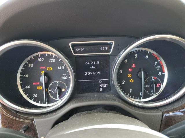 4JGDA5HB3CA030203 - 2012 MERCEDES-BENZ ML 350 4MATIC WHITE photo 9