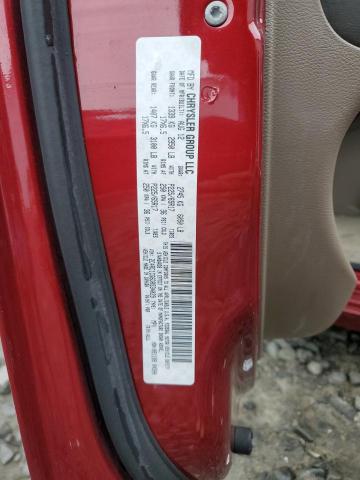 2C4RC1CG6DR534029 - 2013 CHRYSLER TOWN & COU TOURING L RED photo 13