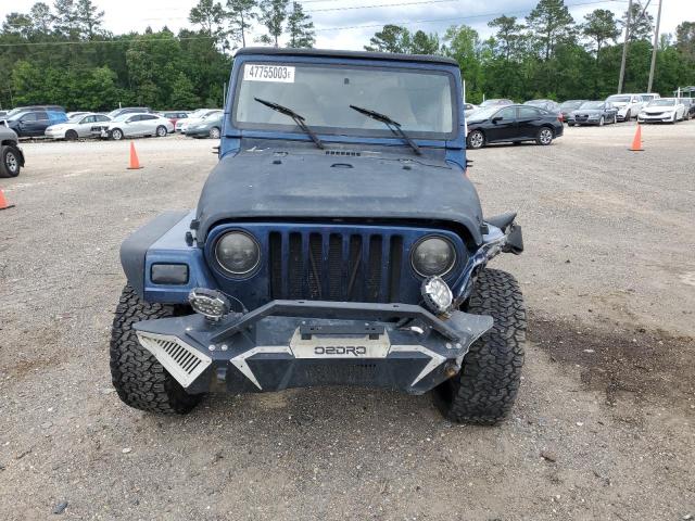 1J4FA49S02P703993 - 2002 JEEP WRANGLER / SPORT BLUE photo 5