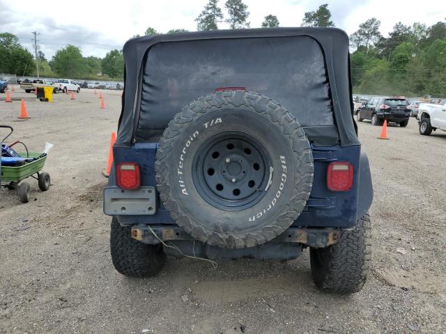 1J4FA49S02P703993 - 2002 JEEP WRANGLER / SPORT BLUE photo 6