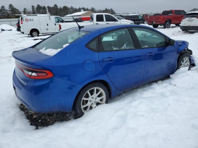 1C3CDFBA6DD344607 - 2013 DODGE DART SXT BLUE photo 3