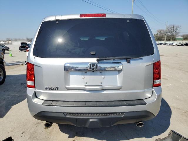 5FNYF3H5XFB019779 - 2015 HONDA PILOT EXL SILVER photo 6