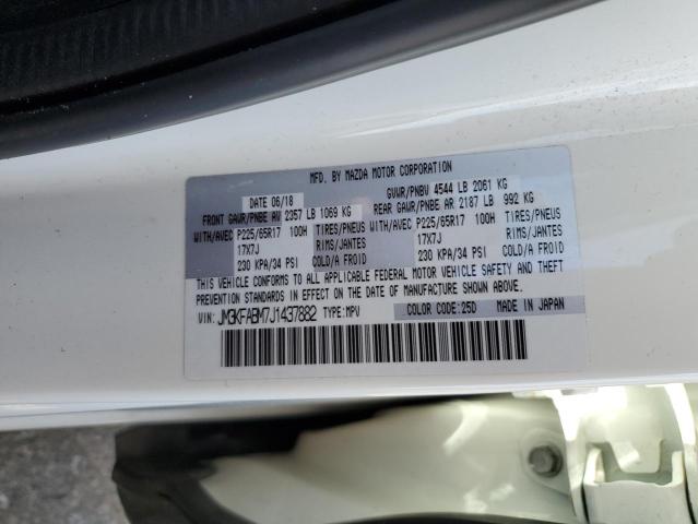 JM3KFABM7J1437882 - 2018 MAZDA CX-5 SPORT WHITE photo 13