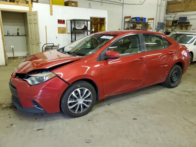 5YFBURHEXGP518098 - 2016 TOYOTA COROLLA L RED photo 1