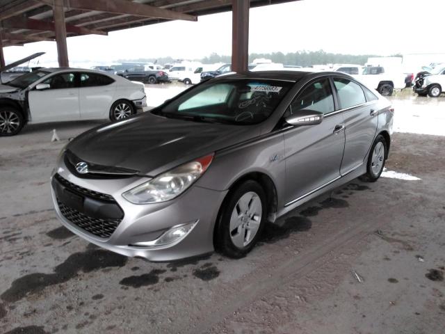 KMHEC4A46CA024576 - 2012 HYUNDAI SONATA HYBRID SILVER photo 2