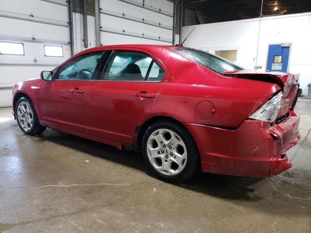 3FAHP0HGXAR280095 - 2010 FORD FUSION SE RED photo 2