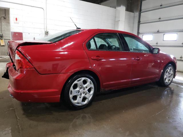 3FAHP0HGXAR280095 - 2010 FORD FUSION SE RED photo 3