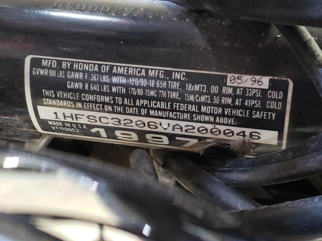 1HFSC3206VA200046 - 1997 HONDA VT1100 C2 BLACK photo 10