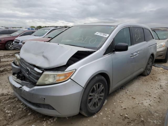 5FNRL5H61DB074166 - 2013 HONDA ODYSSEY EXL SILVER photo 1