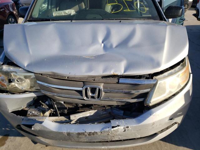 5FNRL5H61DB074166 - 2013 HONDA ODYSSEY EXL SILVER photo 12