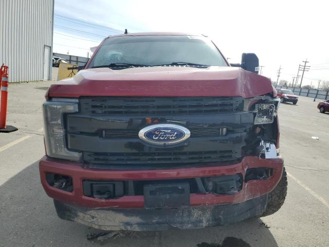 1FT7W2BT5KEG74683 - 2019 FORD F250 SUPER DUTY Бордовый фото 5