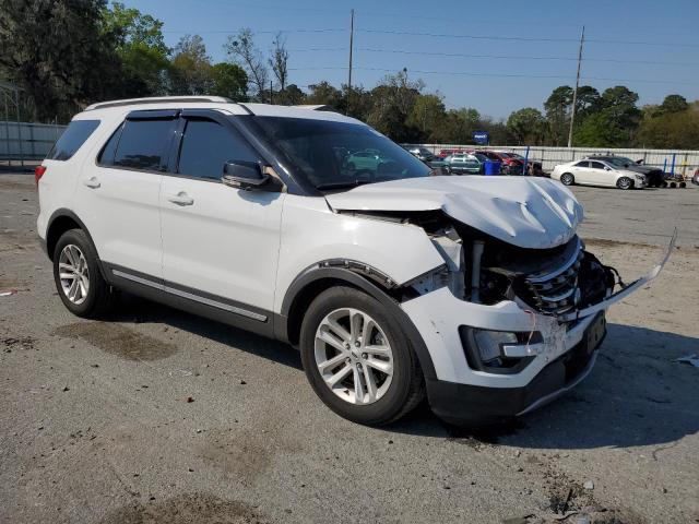 1FM5K7D80HGA84117 - 2017 FORD EXPLORER XLT WHITE photo 4