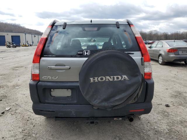 SHSRD78586U441981 - 2006 HONDA CR-V LX CHARCOAL photo 6