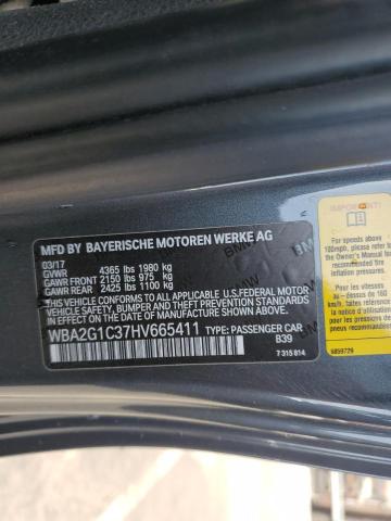 WBA2G1C37HV665411 - 2017 BMW M240I Gris photo 13