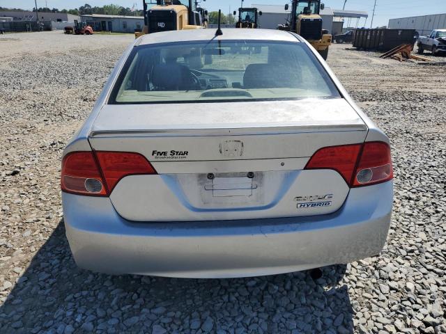 JHMFA36246S003691 - 2006 HONDA CIVIC HYBRID SILVER photo 6