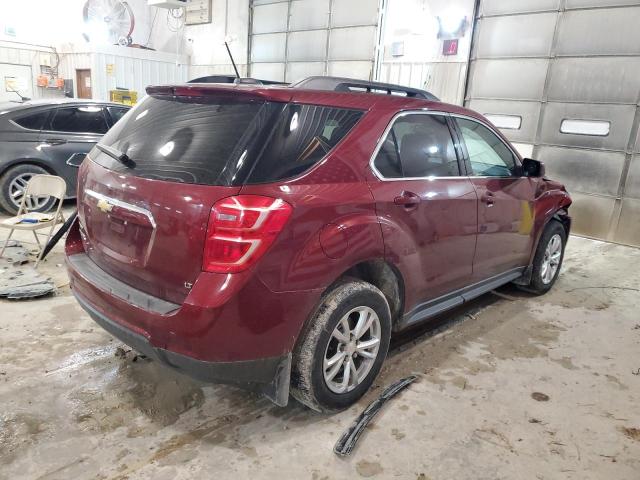 2GNALCEK6H1524946 - 2017 CHEVROLET EQUINOX LT BURGUNDY photo 3