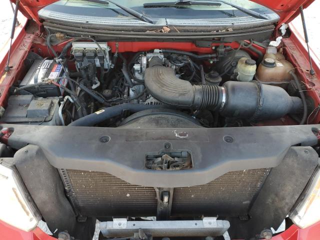 1FTRX12W55NB12796 - 2005 FORD F150 RED photo 11