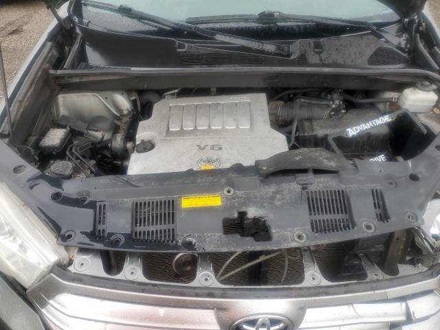 5TDBK3EH5CS127394 - 2012 TOYOTA HIGHLANDER BASE GRAY photo 11