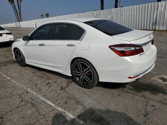 1HGCR2F53GA055257 - 2016 HONDA ACCORD SPORT WHITE photo 2