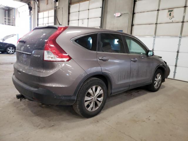 5J6RM4H50EL094965 - 2014 HONDA CR-V EX GRAY photo 3