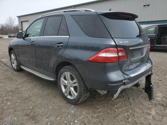 4JGDA5HB4FA603128 - 2015 MERCEDES-BENZ ML 350 4MATIC BLUE photo 2
