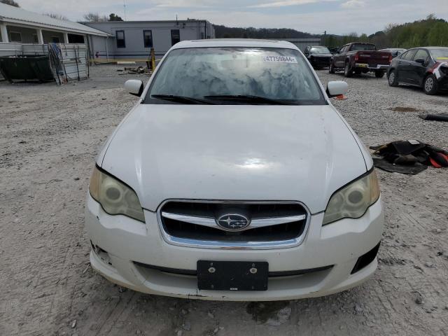 4S3BL616X97218540 - 2009 SUBARU LEGACY 2.5I WHITE photo 5