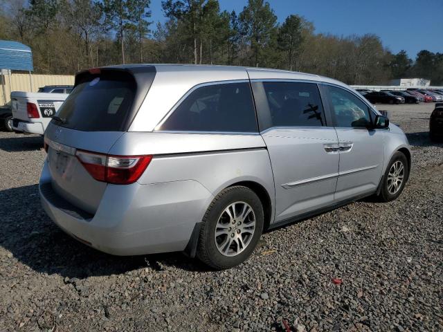 5FNRL5H69DB018363 - 2013 HONDA ODYSSEY EXL SILVER photo 3