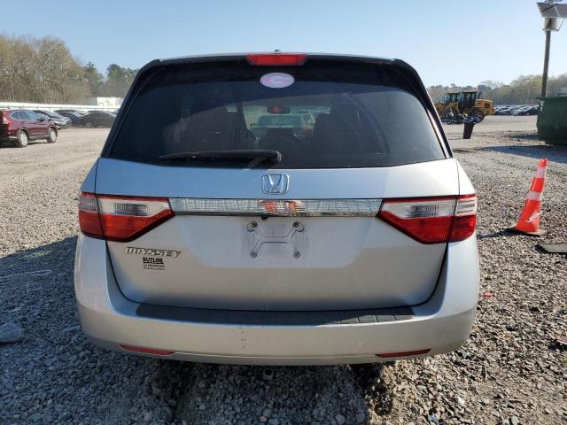 5FNRL5H69DB018363 - 2013 HONDA ODYSSEY EXL SILVER photo 6