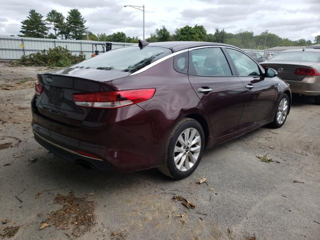 5XXGT4L37GG026039 - 2016 KIA OPTIMA LX BURGUNDY photo 4