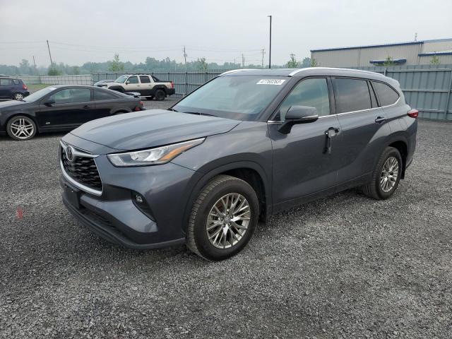 5TDGZRBHXLS517321 - 2020 TOYOTA HIGHLANDER XLE CHARCOAL photo 1