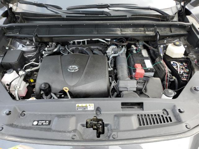 5TDGZRBHXLS517321 - 2020 TOYOTA HIGHLANDER XLE CHARCOAL photo 12