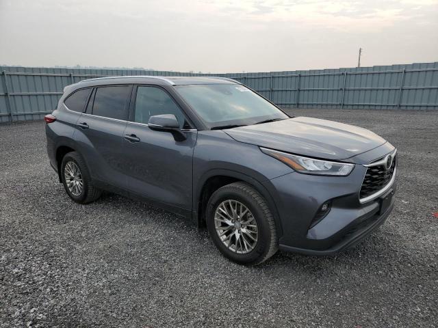 5TDGZRBHXLS517321 - 2020 TOYOTA HIGHLANDER XLE CHARCOAL photo 4