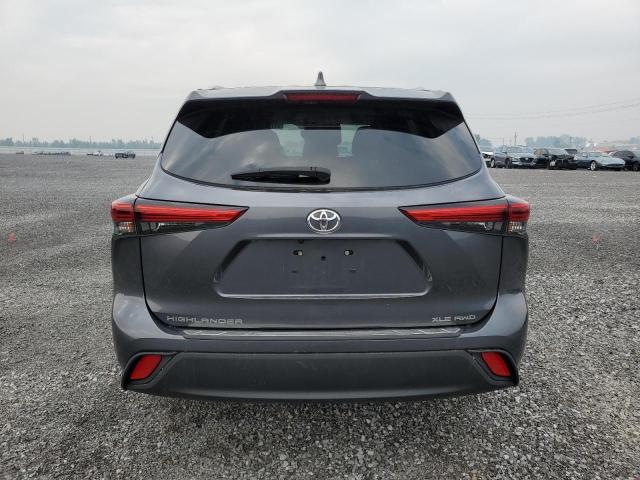 5TDGZRBHXLS517321 - 2020 TOYOTA HIGHLANDER XLE CHARCOAL photo 6