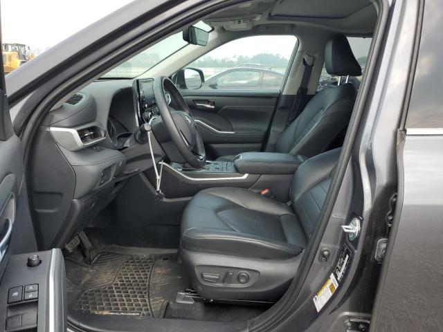 5TDGZRBHXLS517321 - 2020 TOYOTA HIGHLANDER XLE CHARCOAL photo 7
